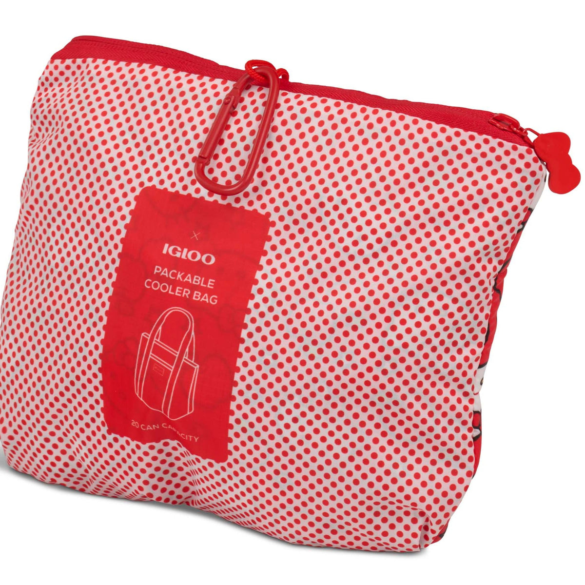 Hello Kitty x Igloo Apples Packable Puffer 20-Can Cooler Bag (Red)