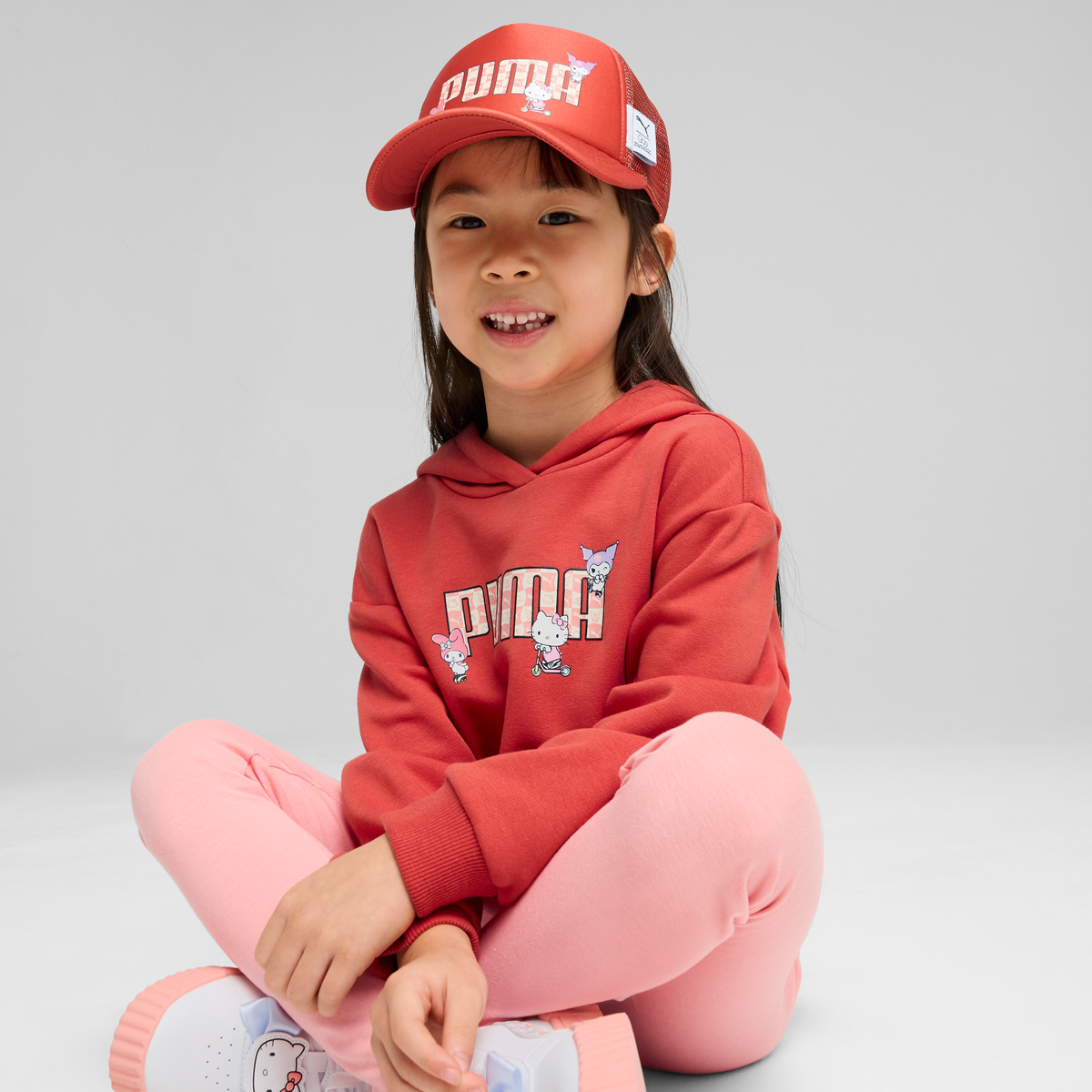 Hello Kitty and Friends x PUMA Kids Trucker Hat (Red Fire)