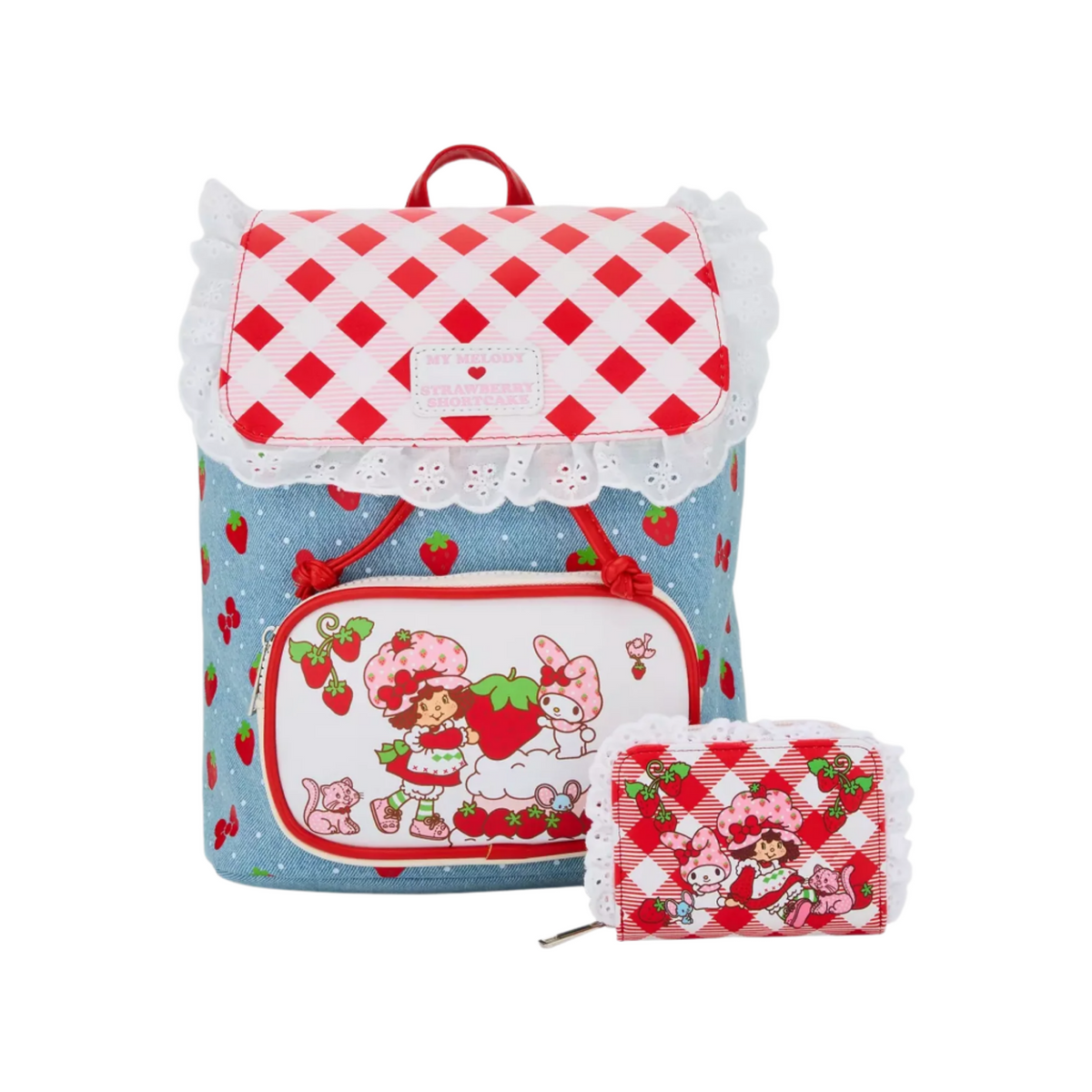 My Melody x Strawberry Shortcake Compact Wallet