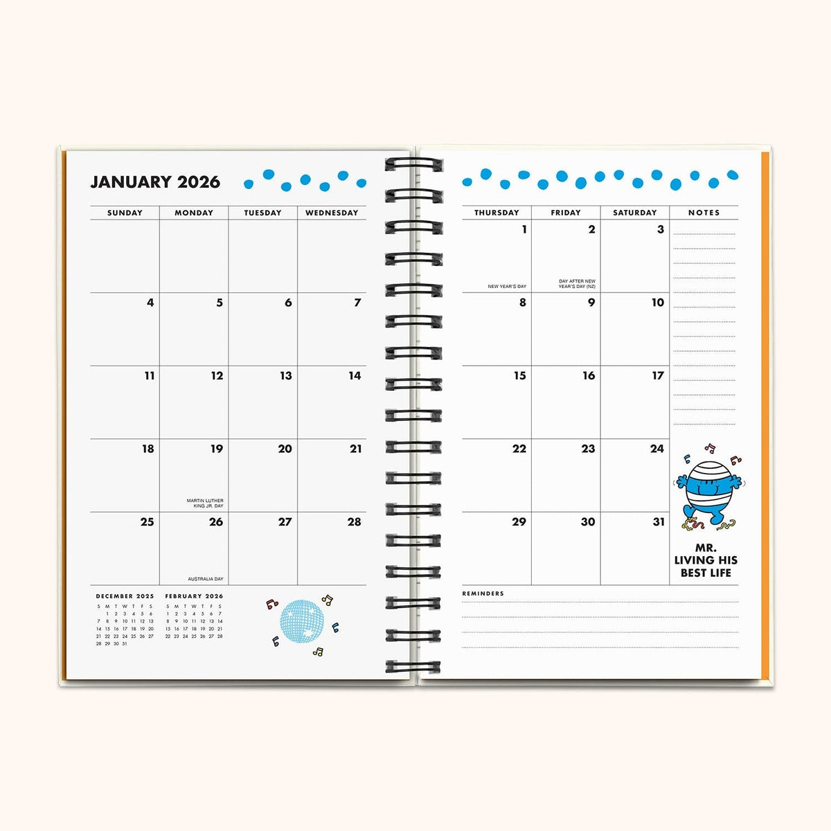 Mr. Positive x Studio Oh! 2026 Thinking Chenille Patch Planner