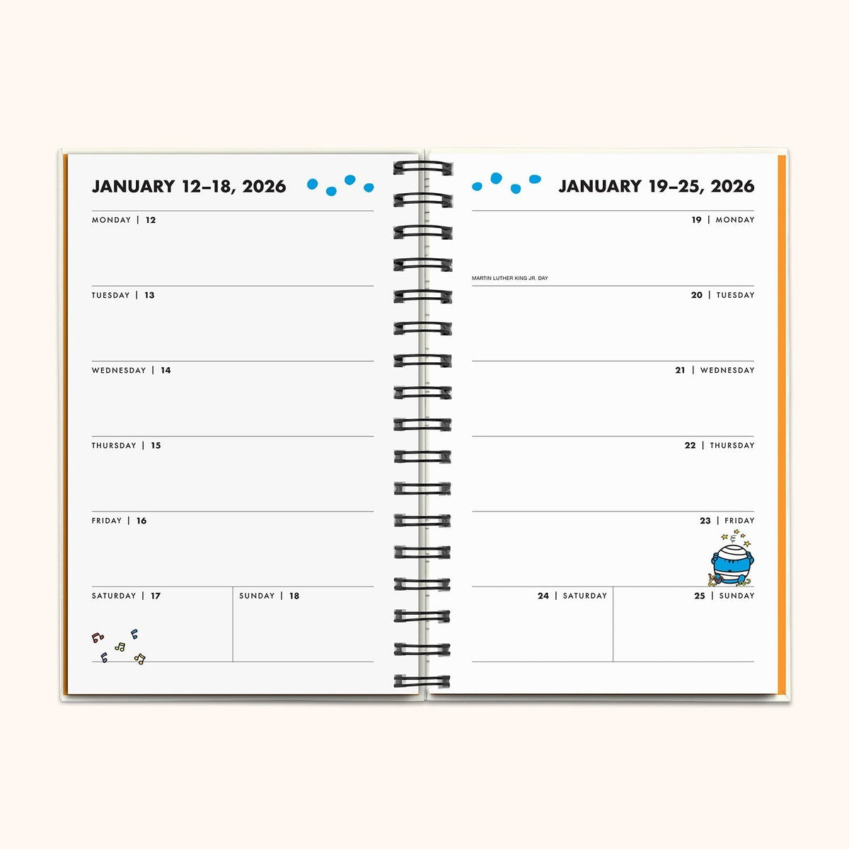 Mr. Positive x Studio Oh! 2026 Thinking Chenille Patch Planner