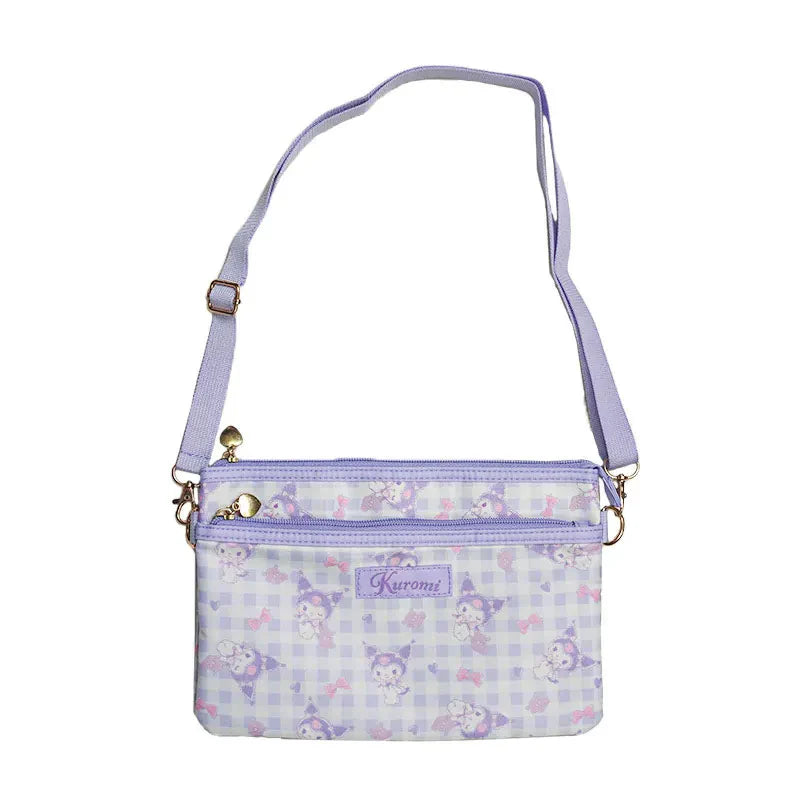 Kuromi Gingham Crossbody Bag