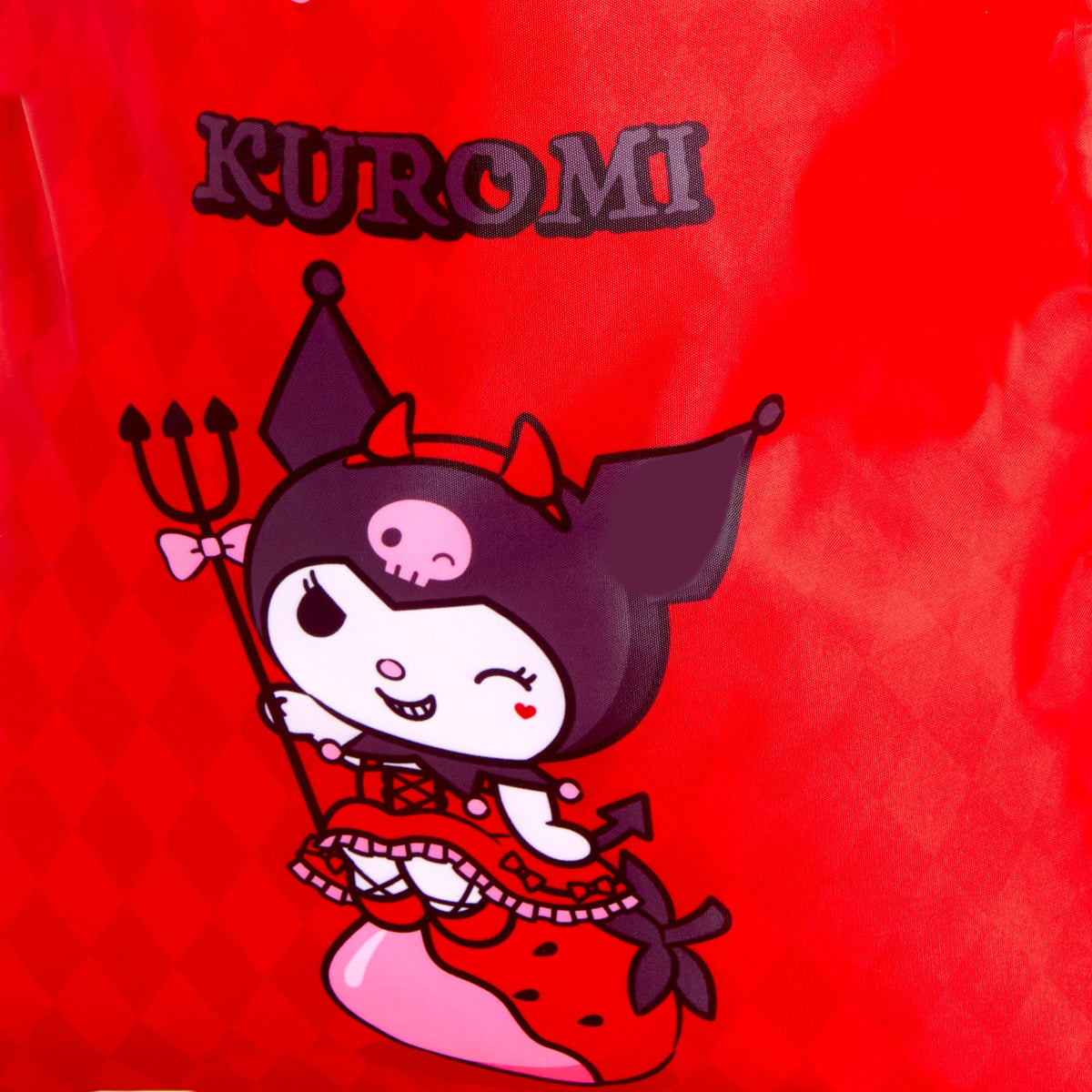 Kuromi Drawstring Backpack (Strawberry Treat Series)