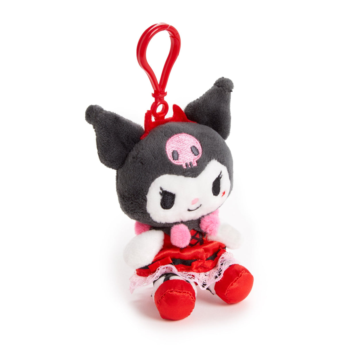 Kuromi Plush Mascot Clip (Strawberry Treat Series)