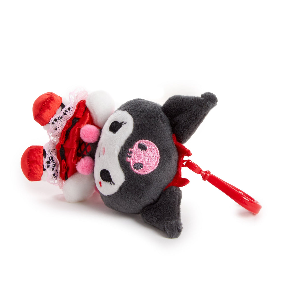 Kuromi Plush Mascot Clip (Strawberry Treat Series)