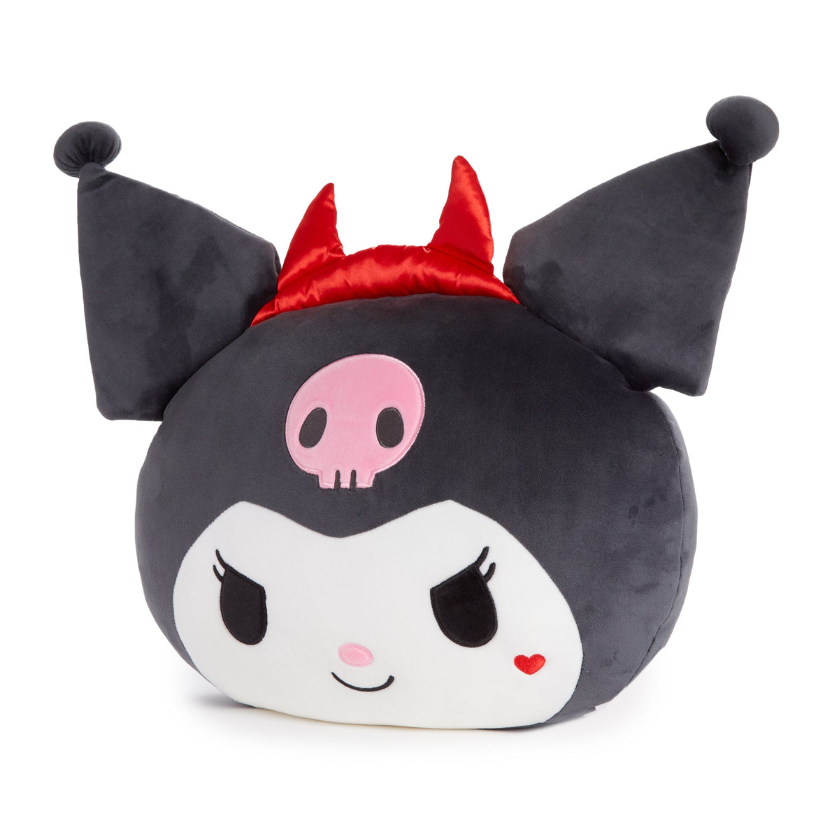 Kuromi Face Plush (Strawberry Treat Series)