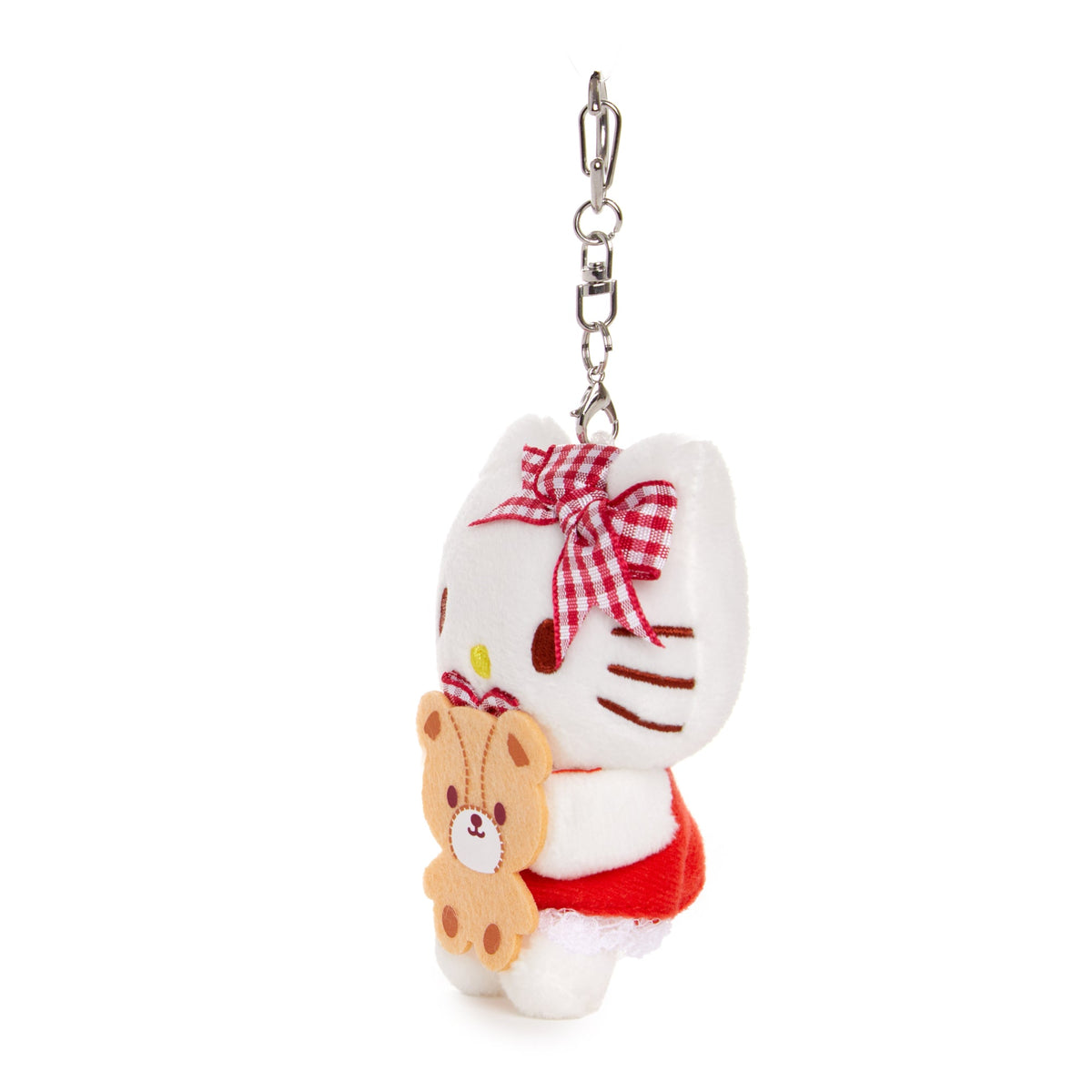 Hello Kitty Plush Mascot Keychain (Red Gingham)
