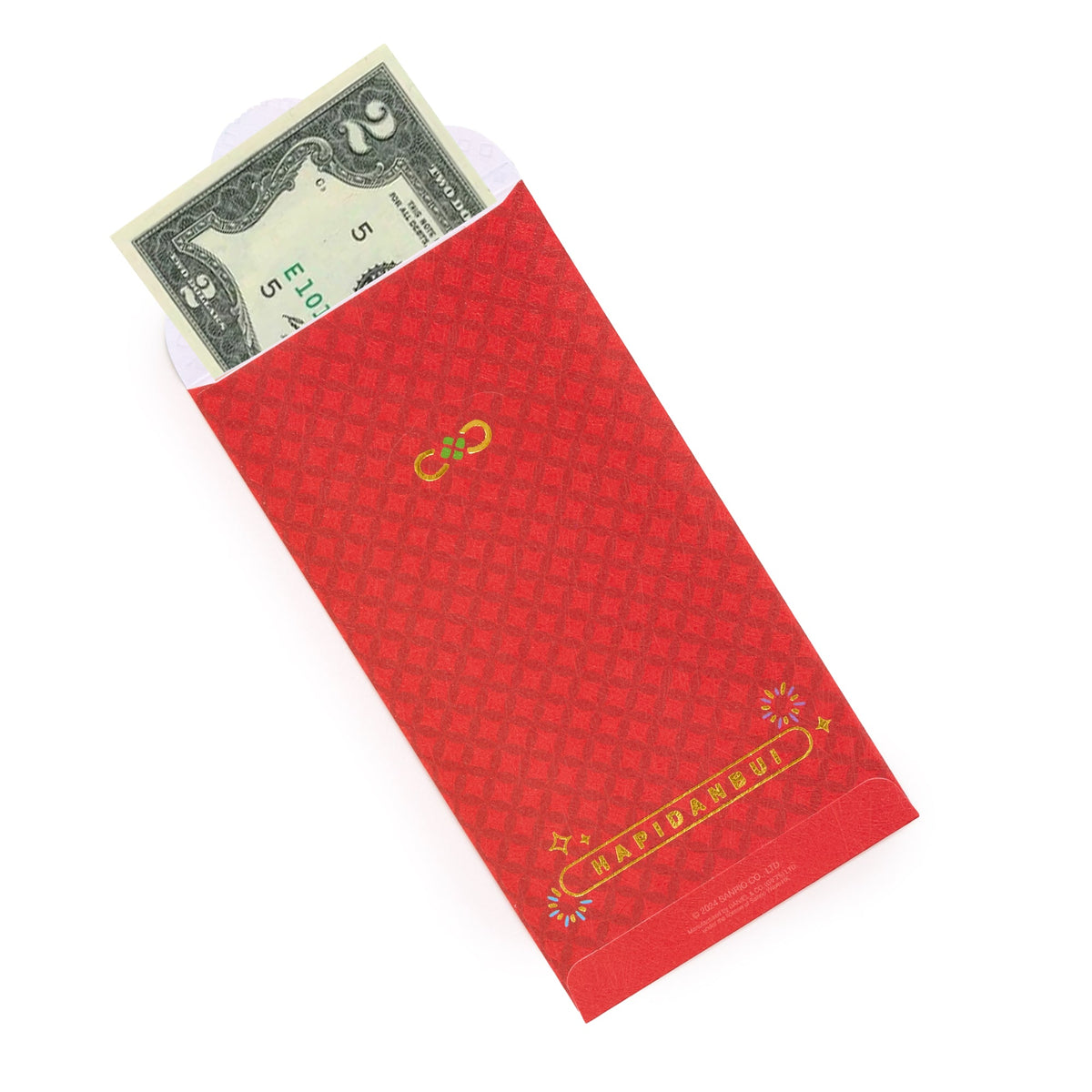 Hapidanbui 8-pc Vertical Enclosure Envelopes (Red)