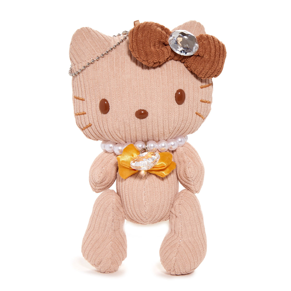 Hello Kitty Mascot Jewel Plush (Brown)