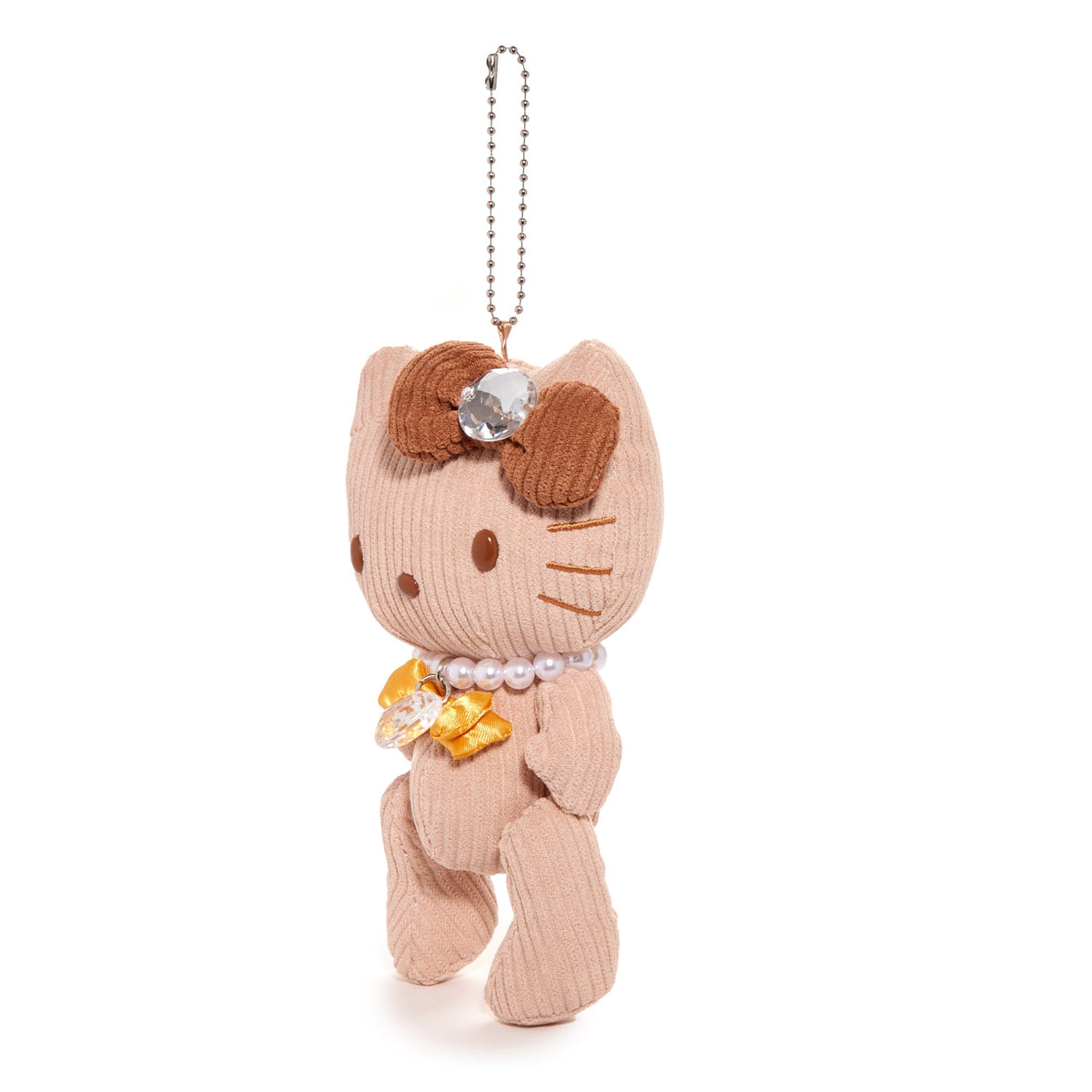 Hello Kitty Mascot Jewel Plush (Brown)