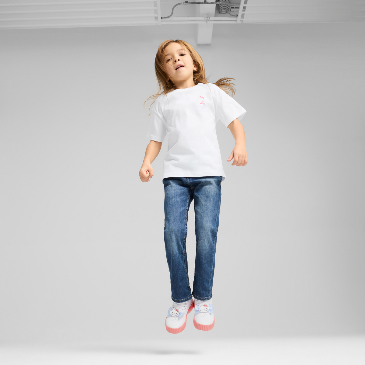 Hello Kitty and Friends x PUMA Kids Relaxed Graphic Tee (PUMA White)