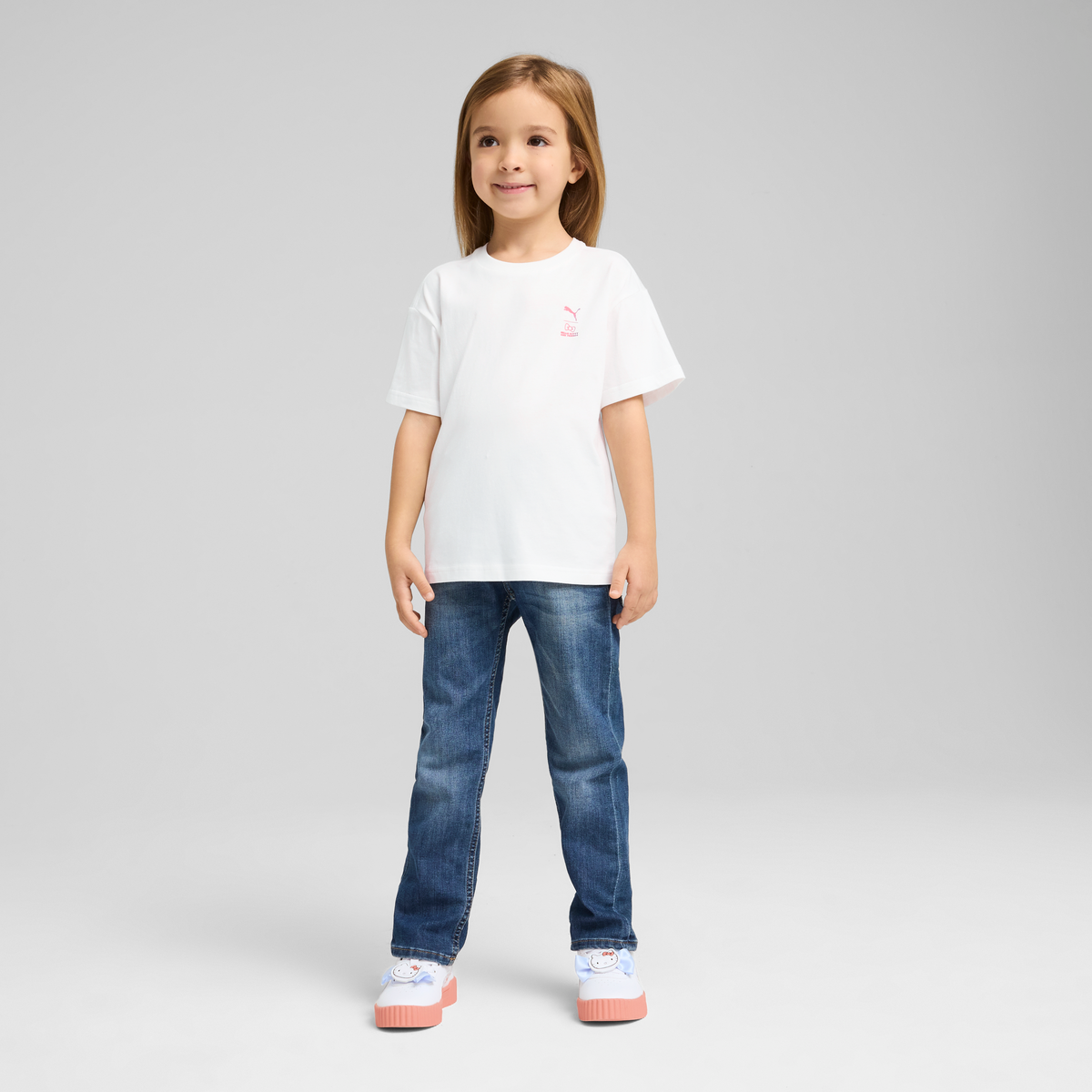 Hello Kitty and Friends x PUMA Kids Relaxed Graphic Tee (PUMA White)