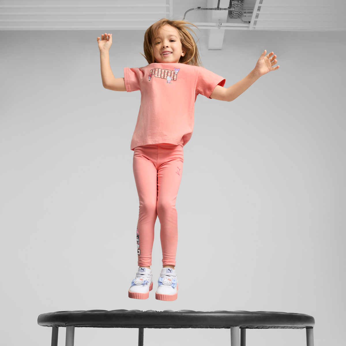 Hello Kitty and Friends x PUMA Kids Relaxed Graphic Tee (Pink Fruit)