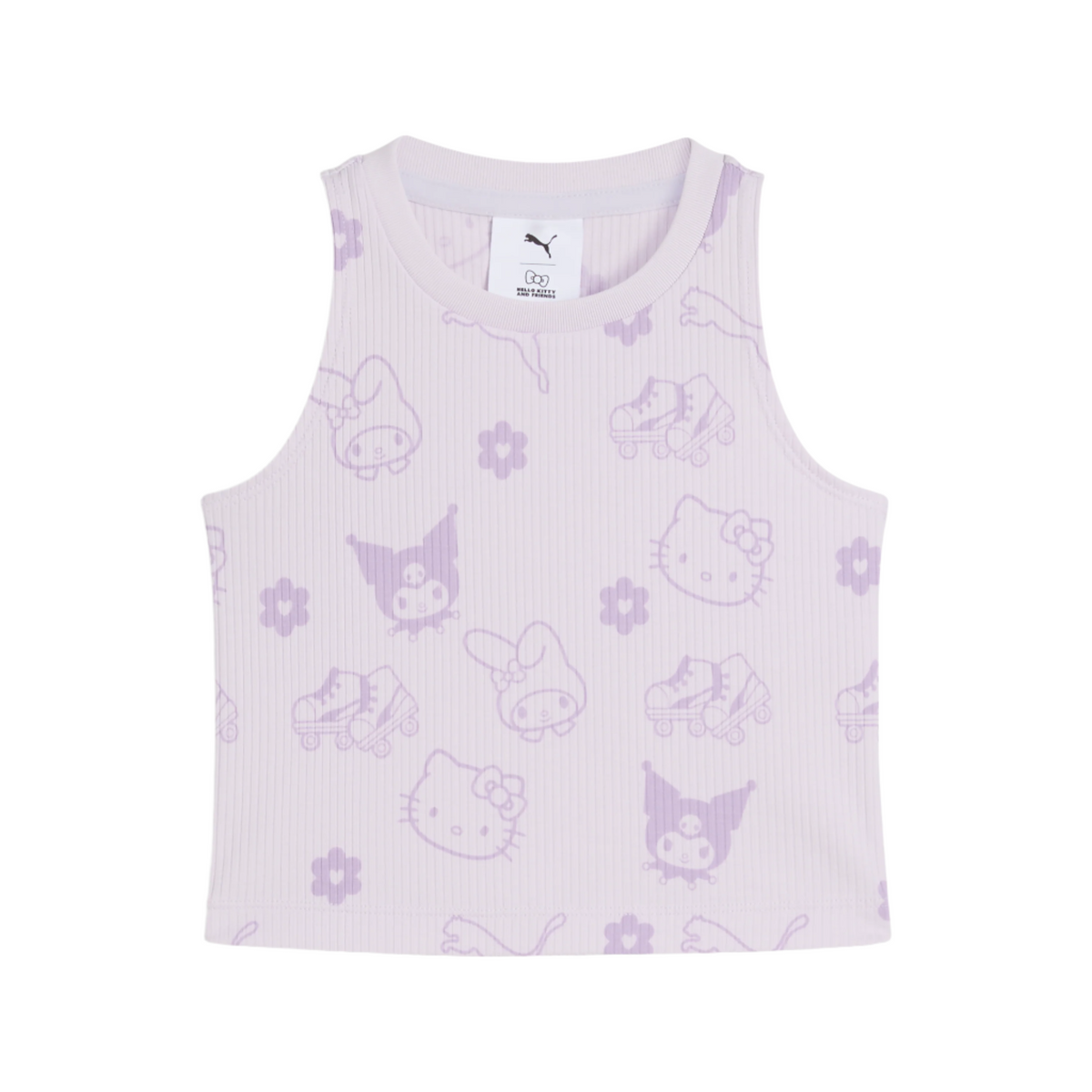 Hello Kitty and Friends x PUMA Kids Ribbed Tank Top (Lilac Frost)