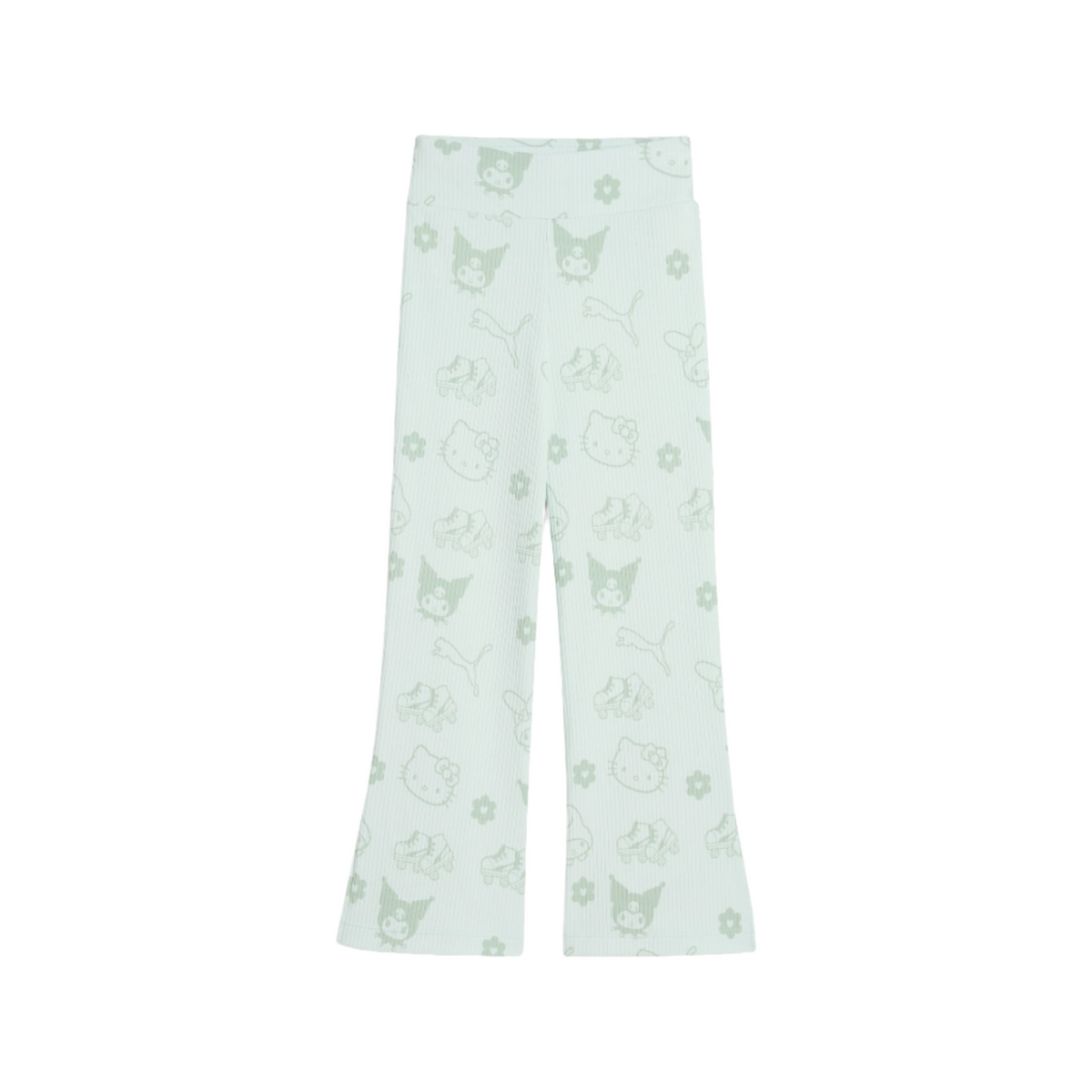 Hello Kitty and Friends x PUMA Kids Ribbed Flared Leggings (Peaceful Blue)