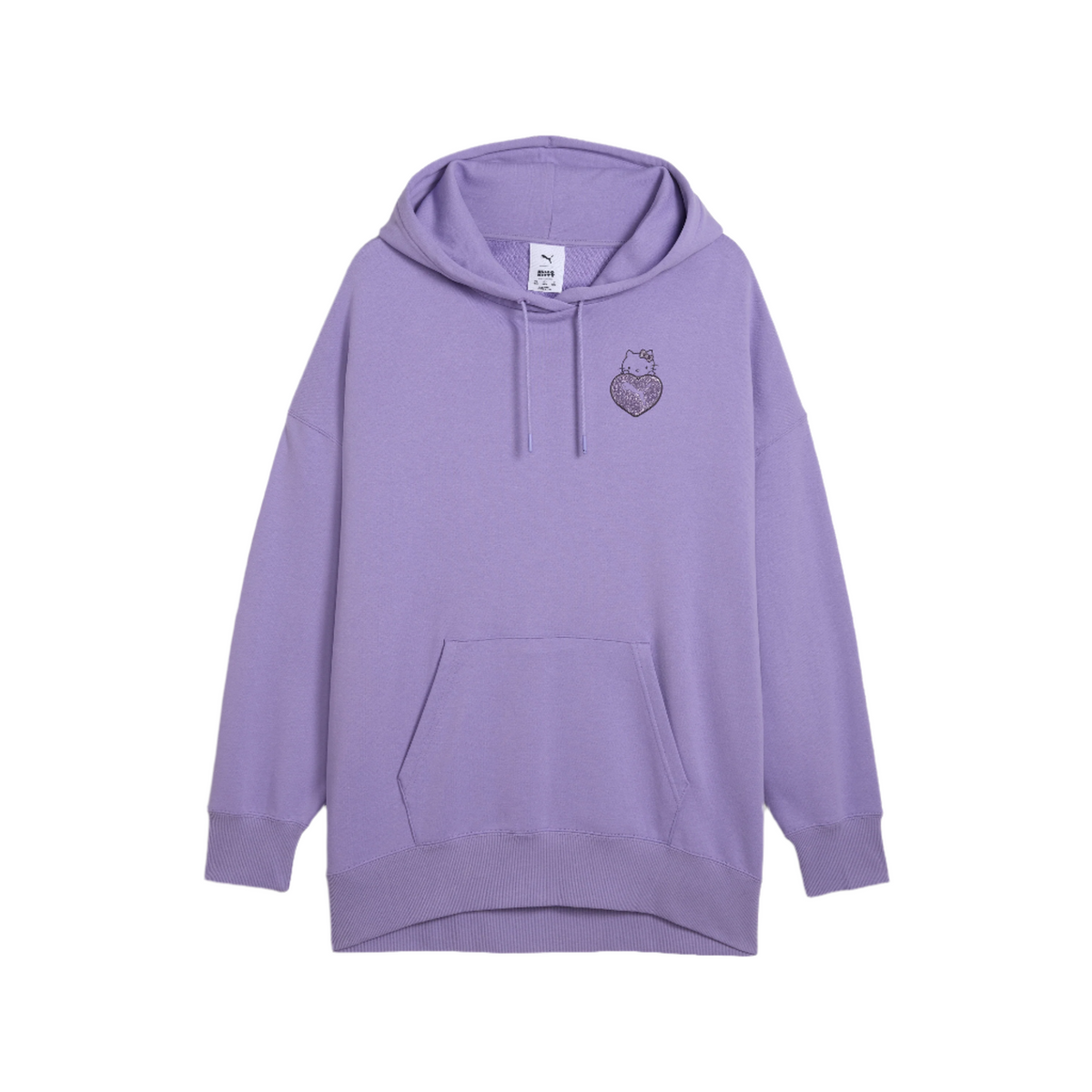 Hello Kitty x PUMA Graphic Oversized Hoodie (Lavender Alert)