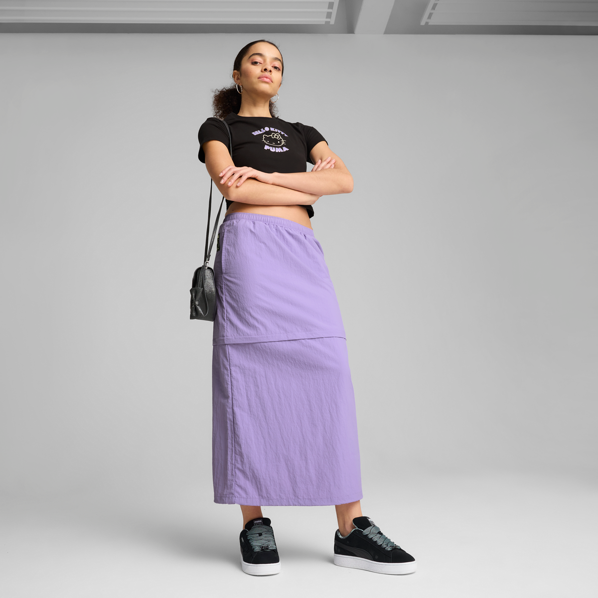 Hello Kitty x PUMA Woven Convertible Maxi Skirt (Lavender Alert)