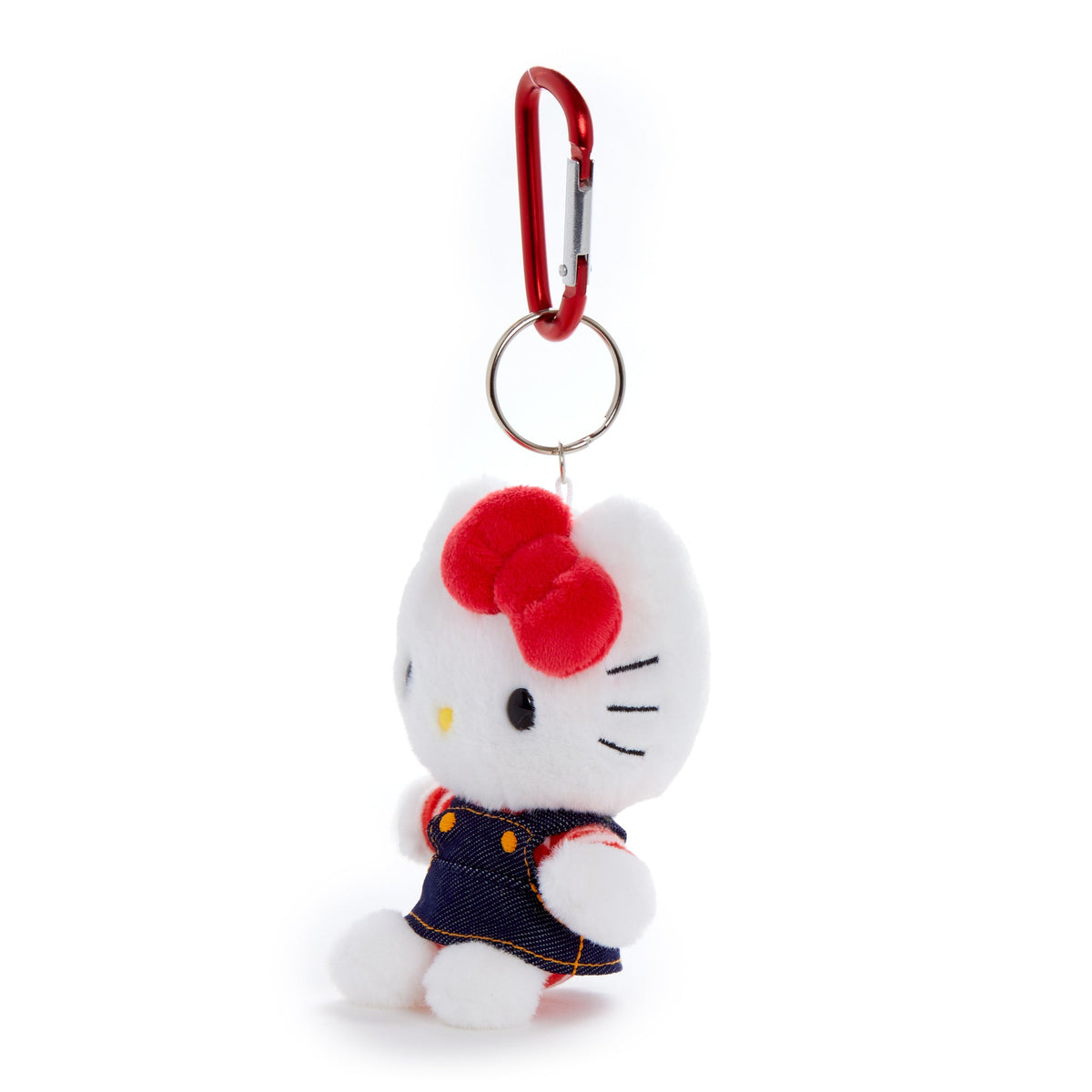 Hello Kitty Plush Mascot Keychain (Denim Jumper)