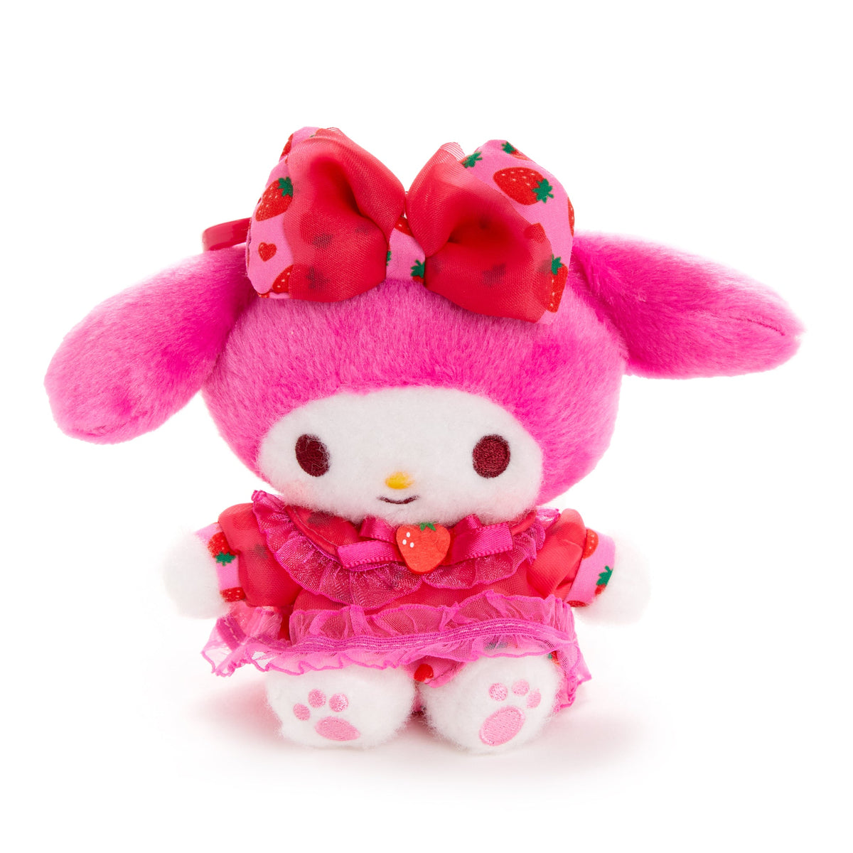 My Melody Plush Mascot Clip (Strawberry Treat Series)