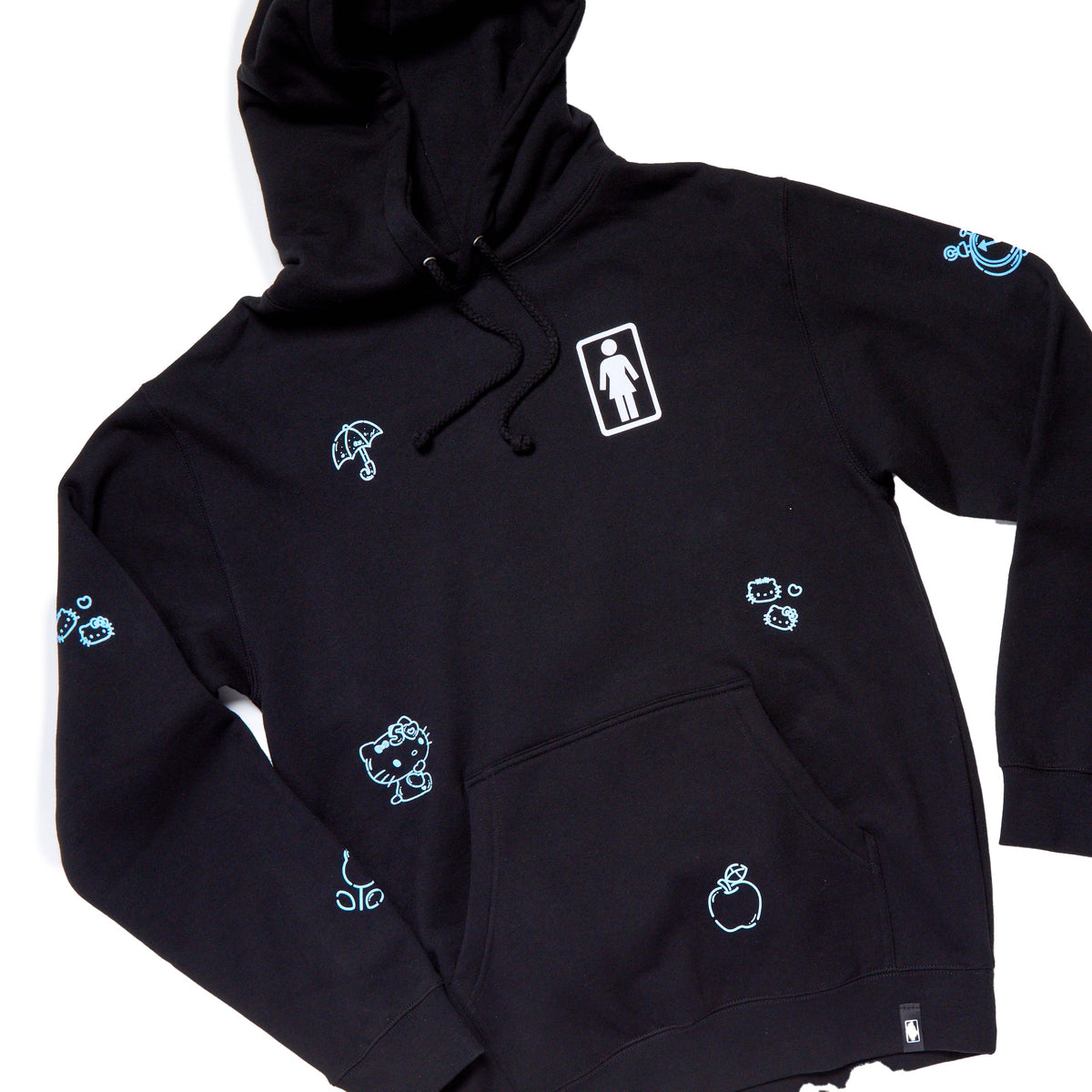 Hello Kitty x GIRL Black Hoodie (50th Anniv.)