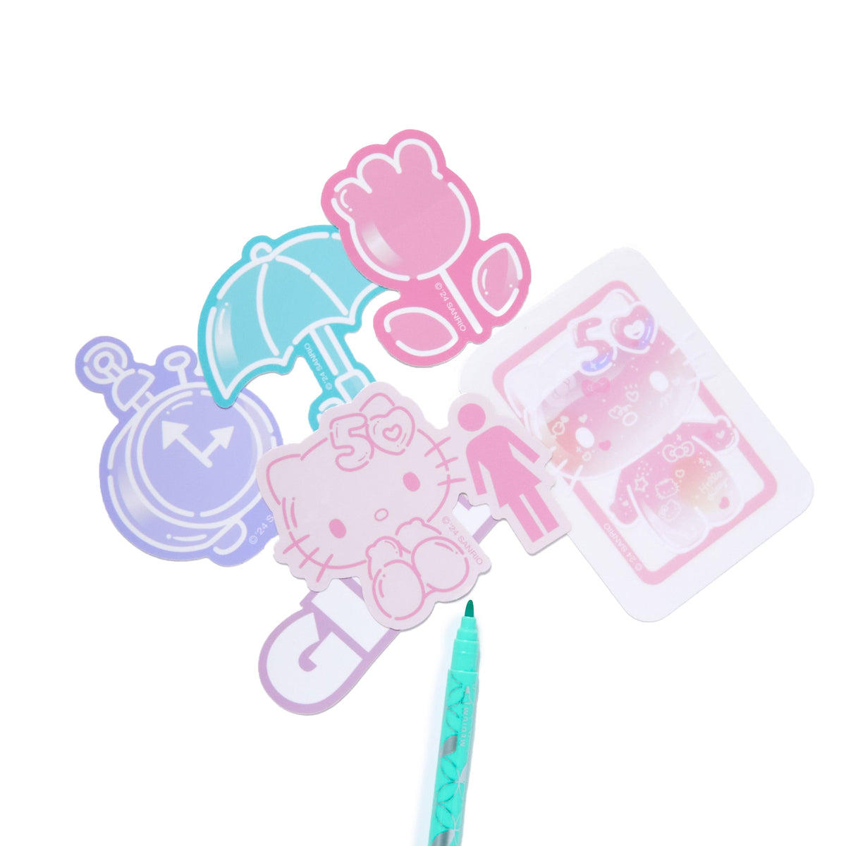 Hello Kitty x GIRL 6-pc Sticker Pack (50th Anniv.)