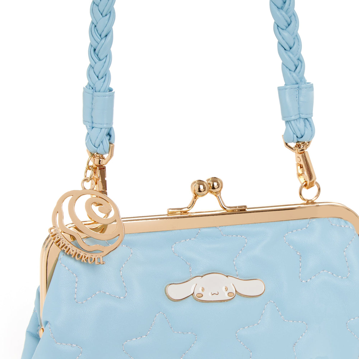 Cinnamoroll 2-Way Quilted Kiss Knob Handbag