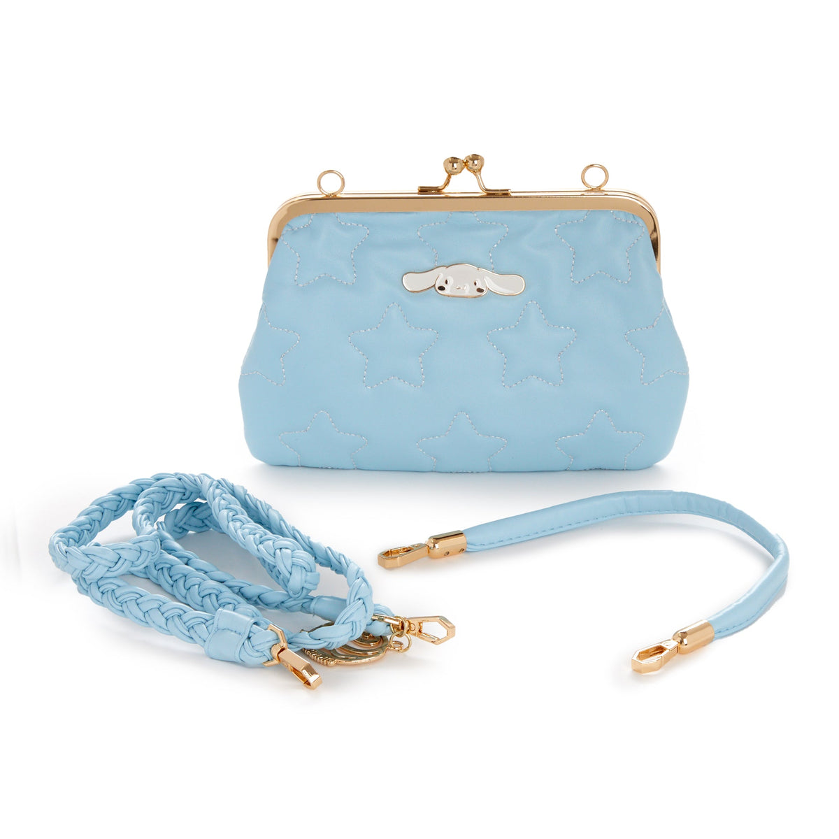 Cinnamoroll 2-Way Quilted Kiss Knob Handbag