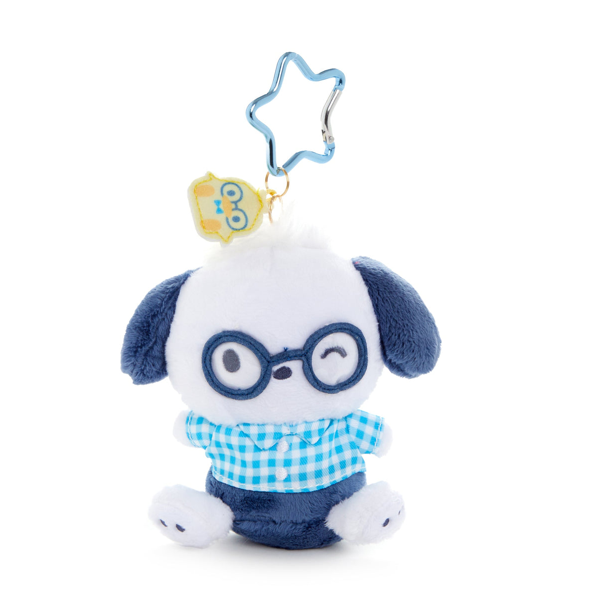 Pochacco Plush Mascot Keychain (Glasses Series)