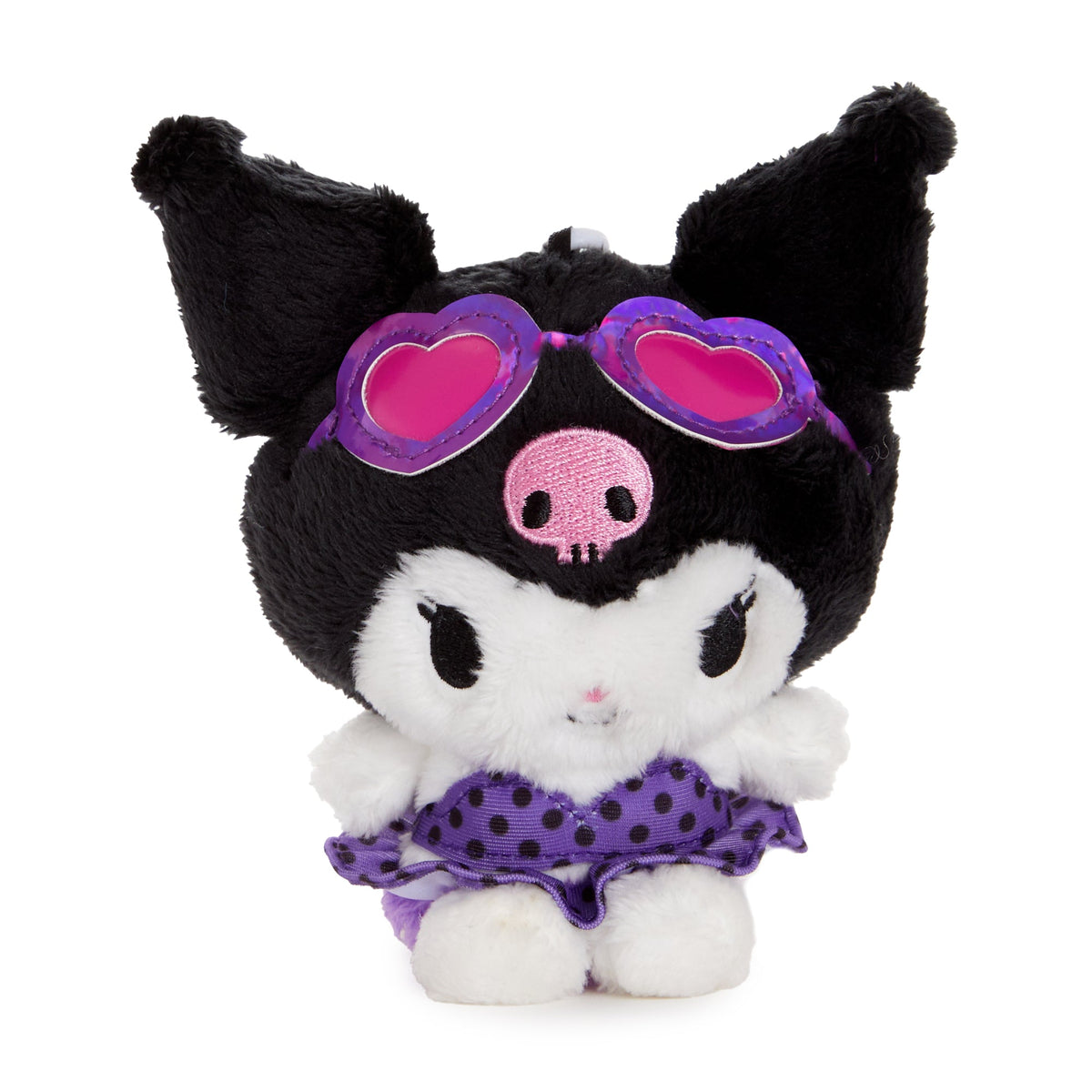 Kuromi Plush Mascot Clip (Summer Swim Series)