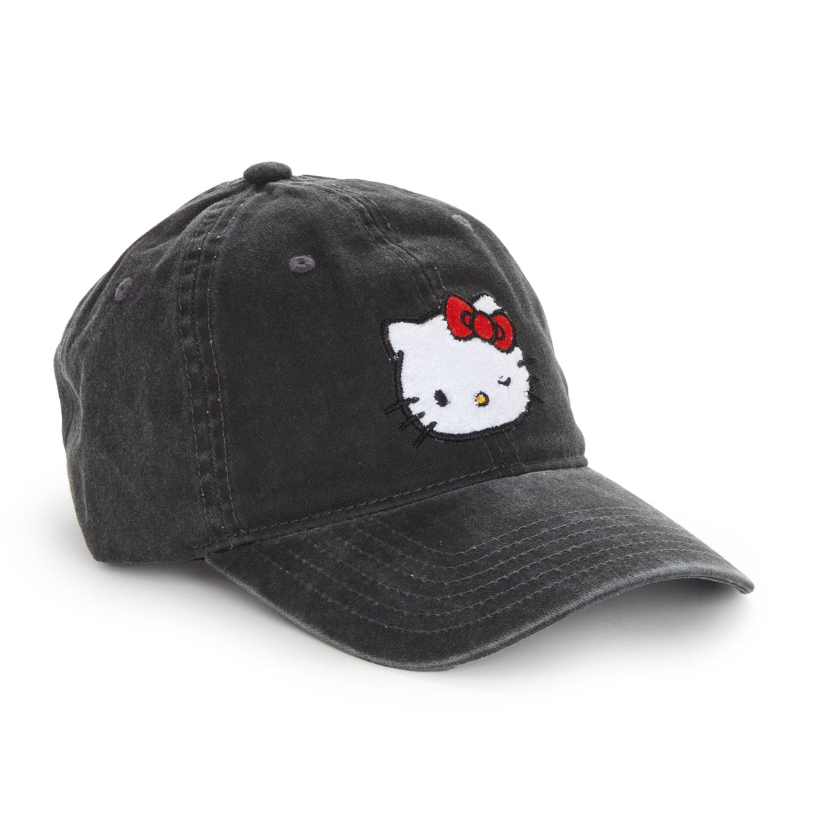 Hello Kitty Retro Pigment Wash Cap (Black)