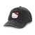 Hello Kitty Retro Pigment Wash Cap (Black)