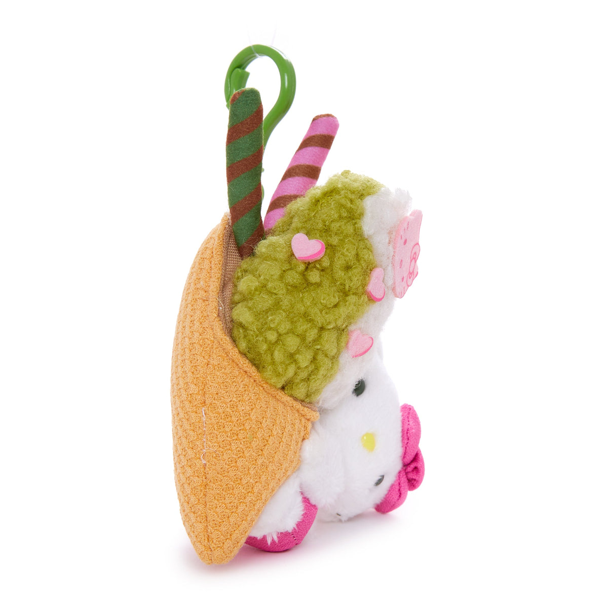 Hello Kitty Ice Cream Mascot Clip (Matcha Sweets Series)