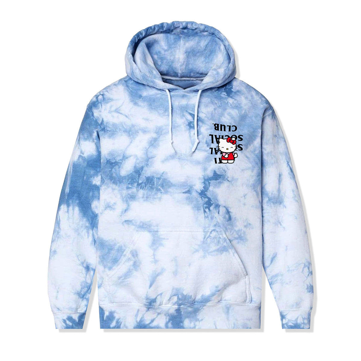 Anti Social Social Club x Hello Kitty Spring Sakura Hoodie (Blue Tie-Dye)