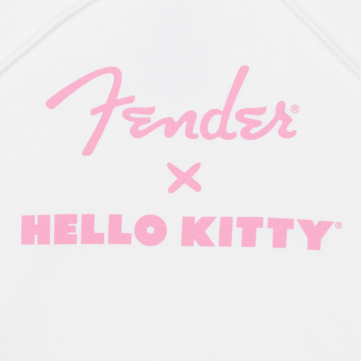 Hello Kitty x Fender White Sleeve Logo Hoodie