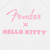 Hello Kitty x Fender White Sleeve Logo Hoodie