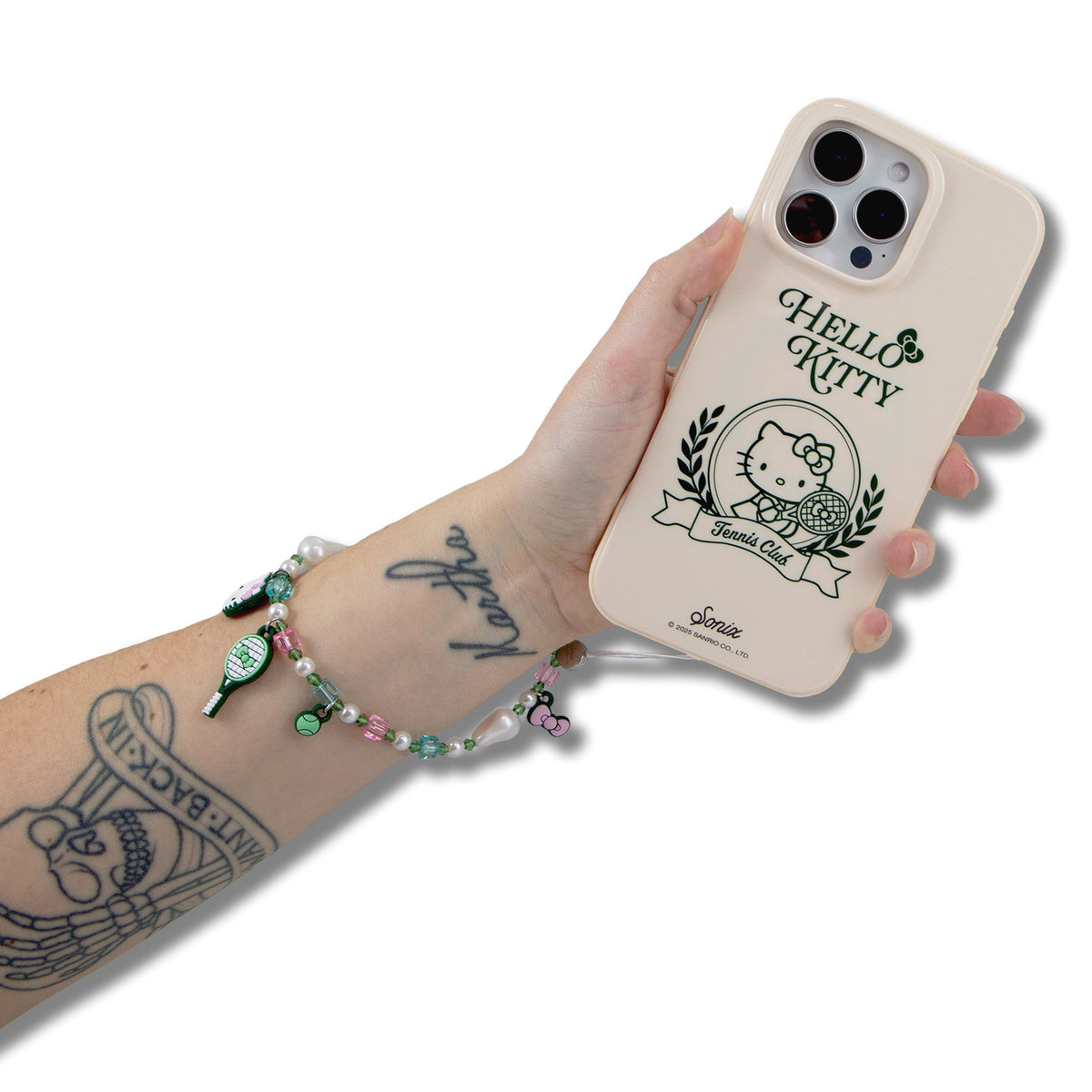 Hello Kitty x Sonix Tennis Club Beaded Smartphone Wrist Strap