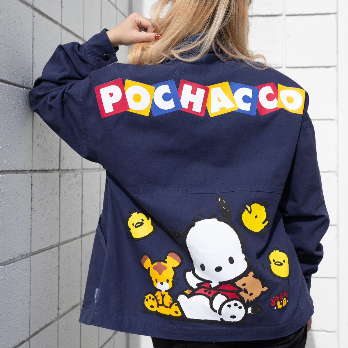 Pochacco x JapanLA Spirit Jersey Canvas Jacket