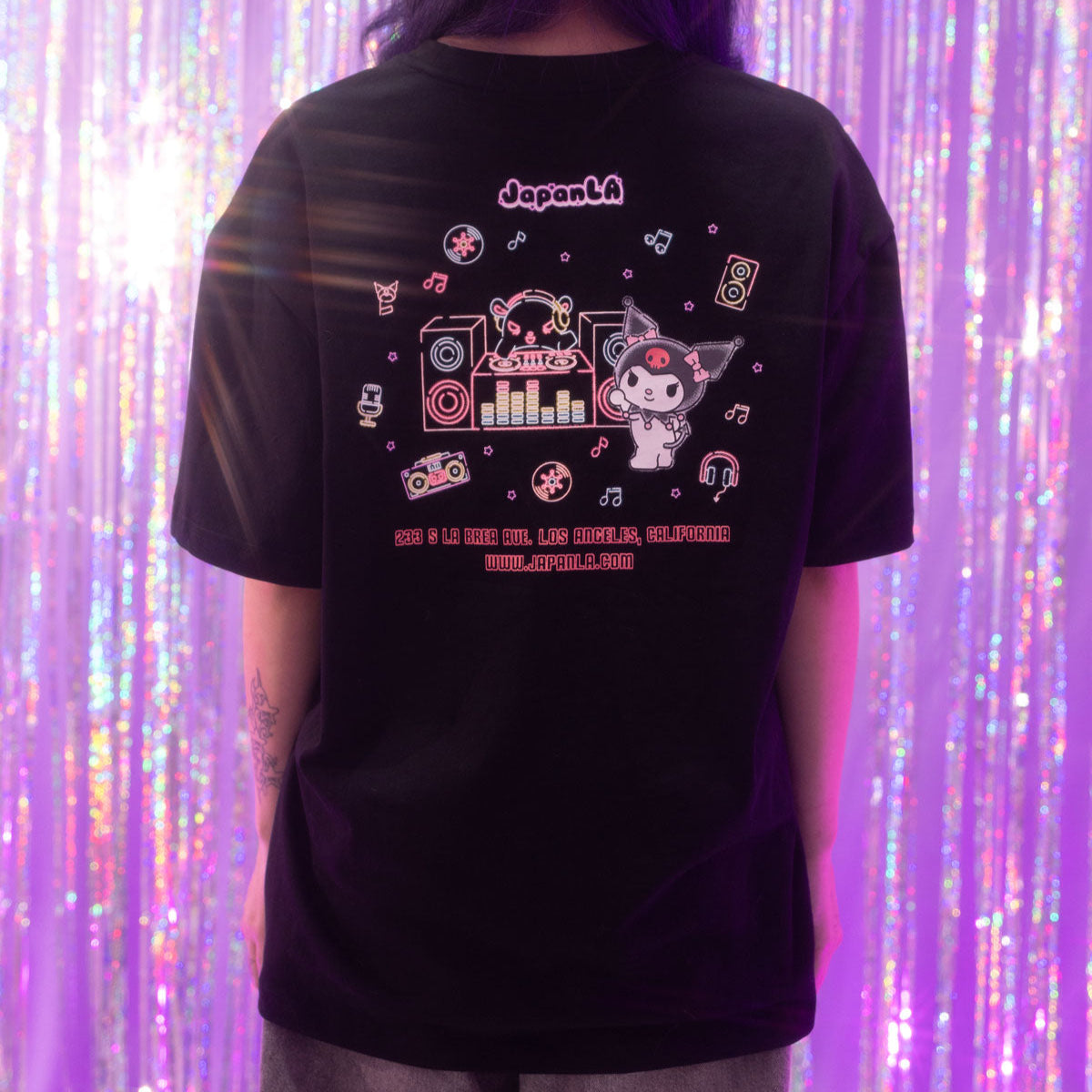 Kuromi x JapanLA Glow-In-The-Dark Anniversary Party Tee