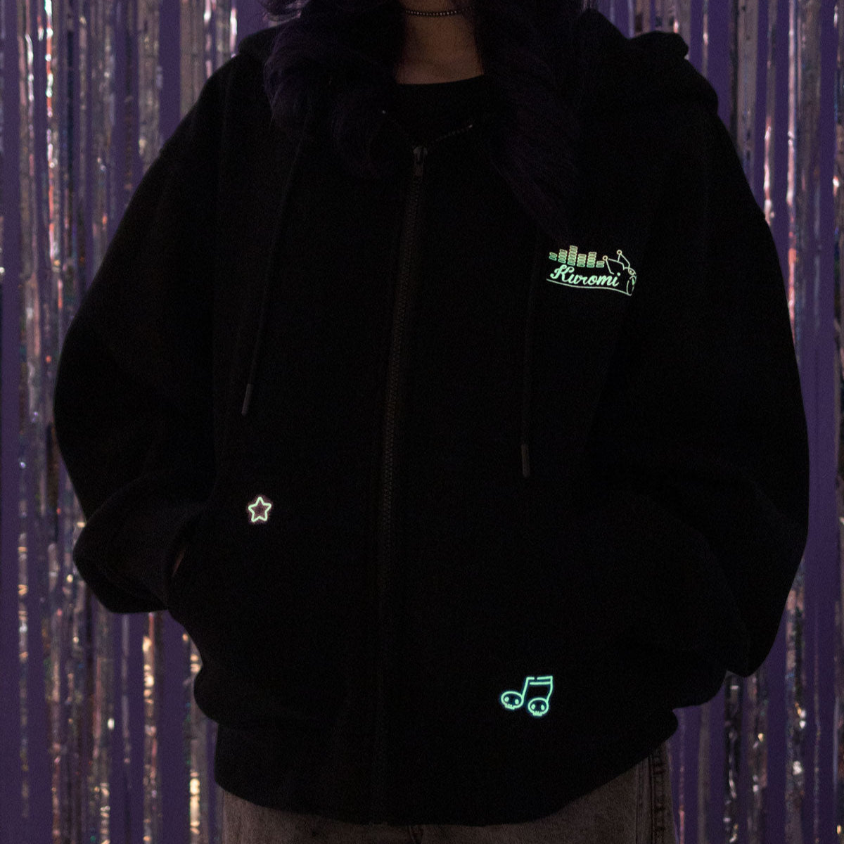 Kuromi x JapanLA Glow-In-The-Dark Anniversary Party Jacket