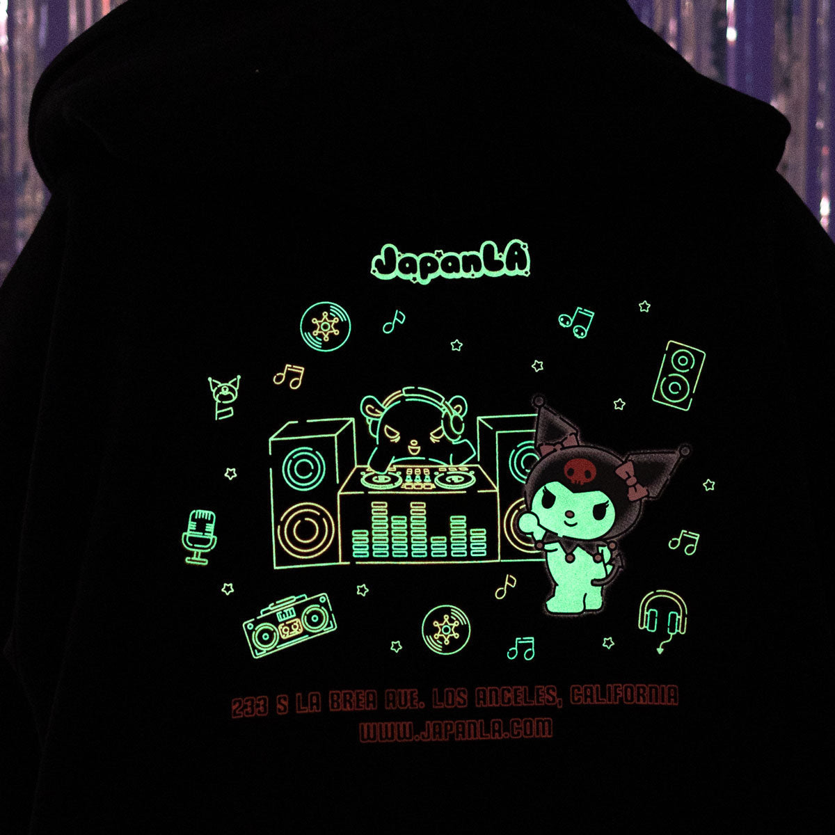 Kuromi x JapanLA Glow-In-The-Dark Anniversary Party Jacket