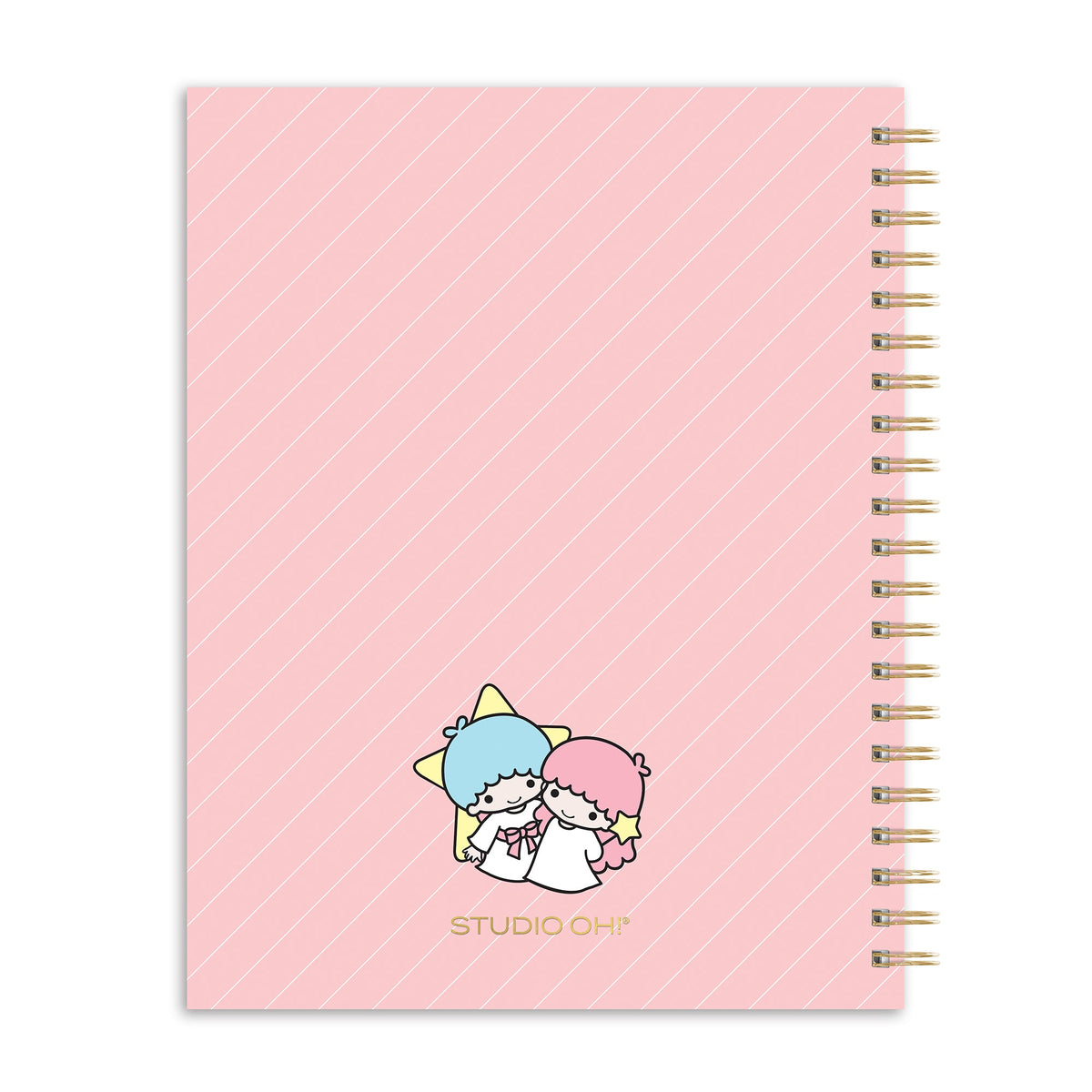Hello Kitty and Friends x Studio Oh! Pink Pinstripe Extra-Large Spiral Notebook