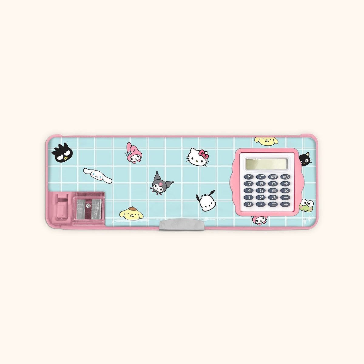 Hello Kitty and Friends x Studio Oh! Blue Grid Pencil Case