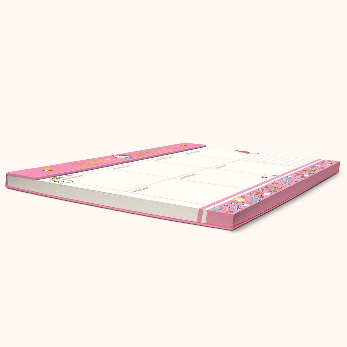 Hello Kitty x Studio Oh! College Letters Weekly Desk Pad