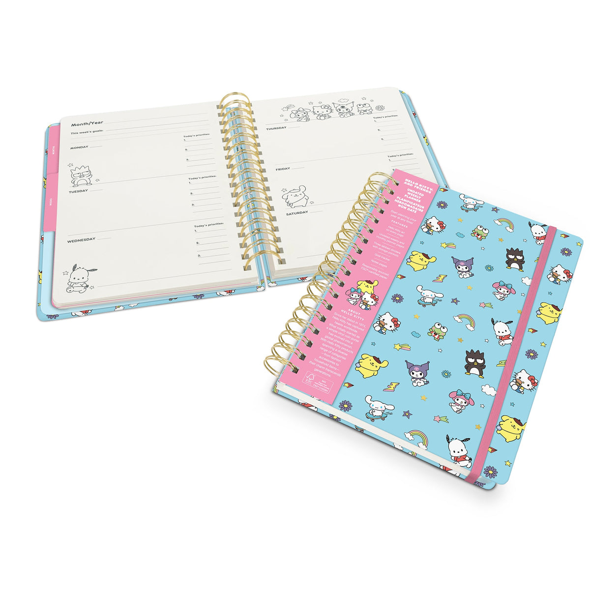 Hello Kitty and Friends x Studio Oh! College Letters Tri-Tab Planner