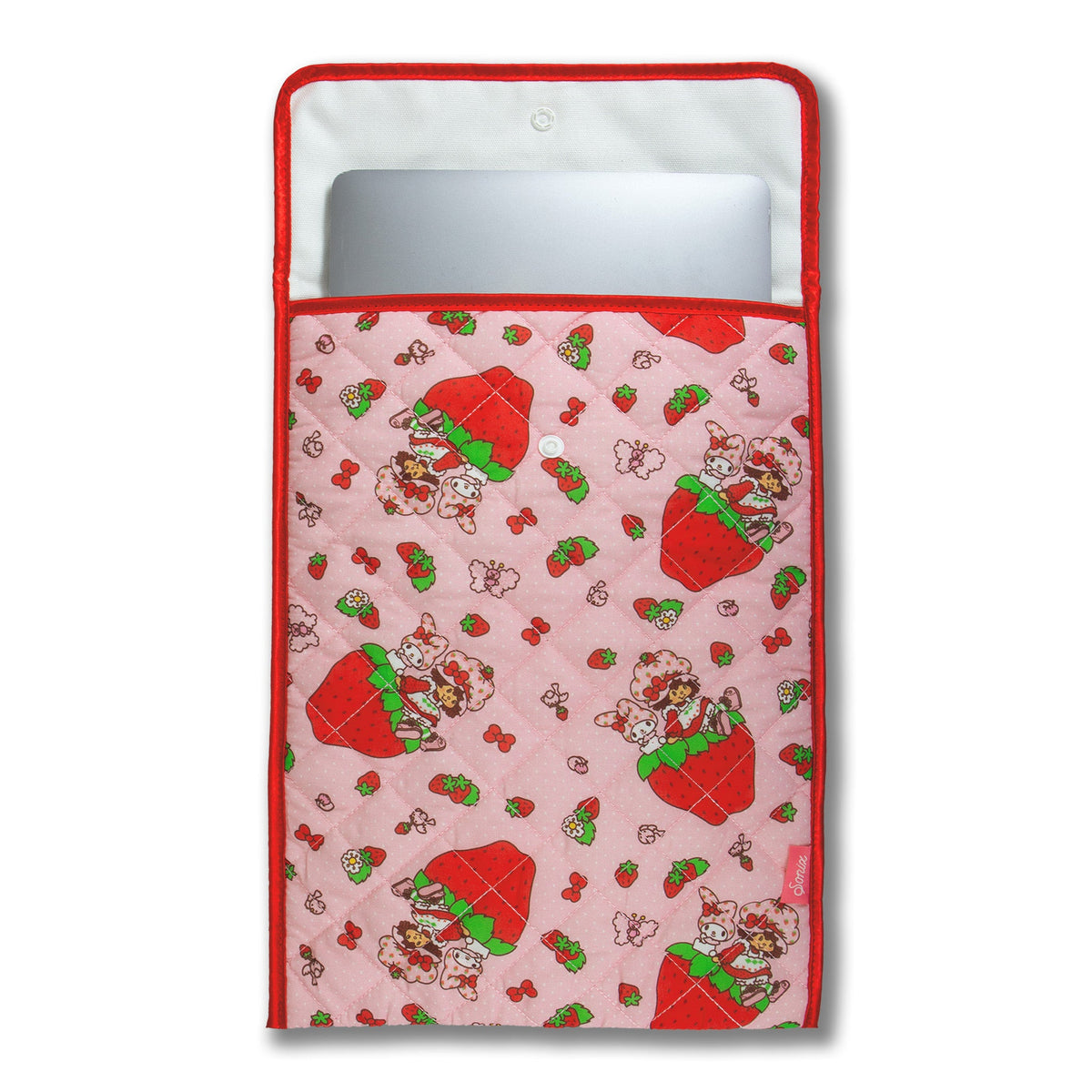 My Melody x Strawberry Shortcake Quilted Laptop Sleeve