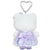 Hello Kitty Purple Plush Mascot Keychain (50th Anniv. Floral Series)