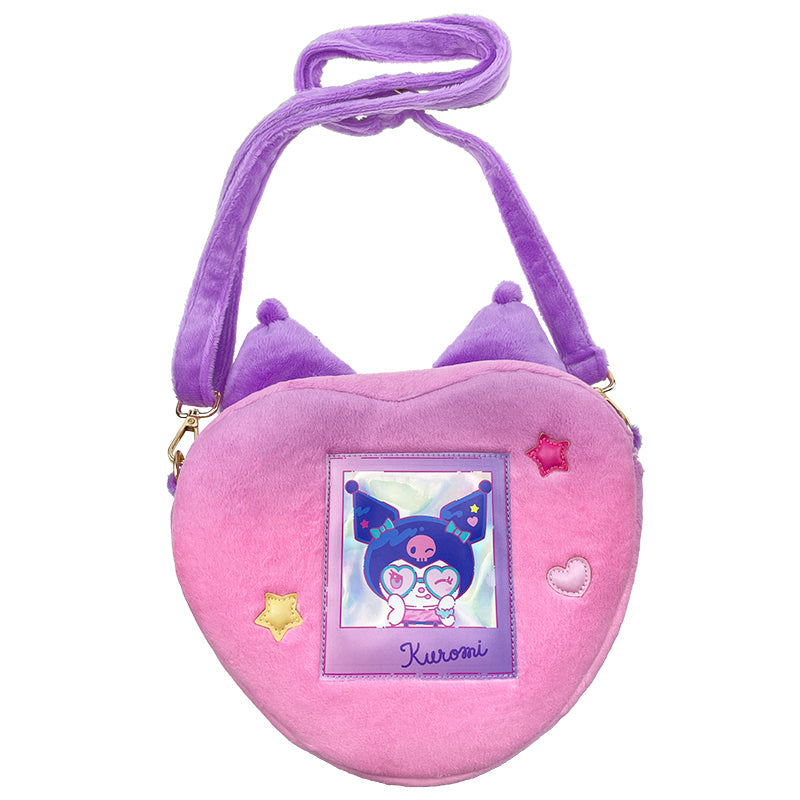 Kuromi Plush Crossbody Bag (Kuromi Loves U)