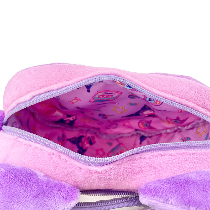 Kuromi Plush Crossbody Bag (Kuromi Loves U)