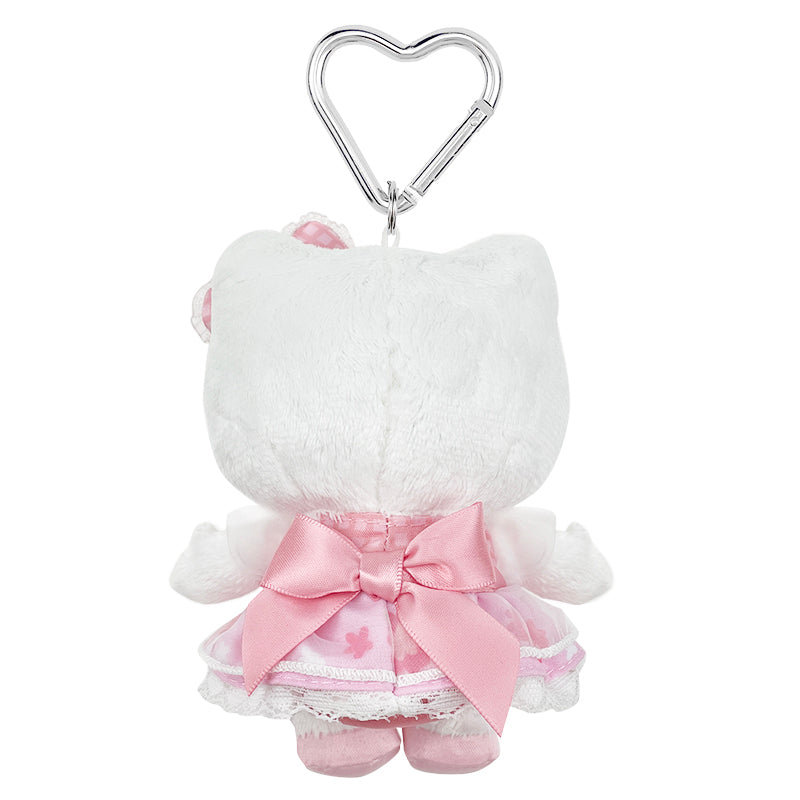 Hello Kitty Pink Plush Mascot Keychain (50th Anniv. Floral Series)