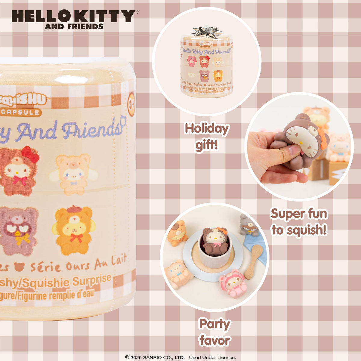Hello Kitty and Friends Latte Bear Capsule Squishies (Series 7)